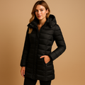 Damen Winterjacke mit Kapuze und tailliertem Schnitt - J&B - 1 - Jasminaboutique.com