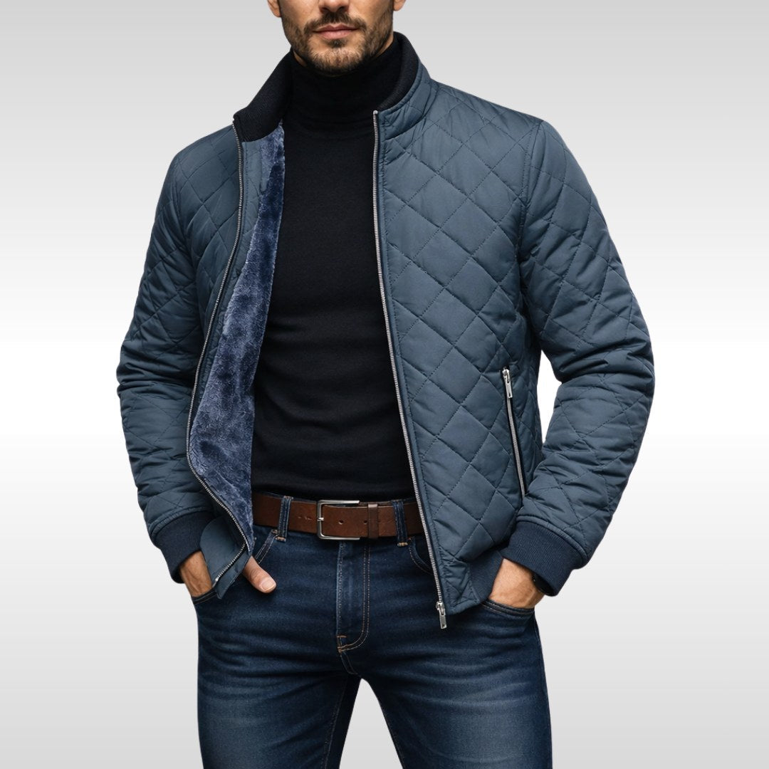 Herren Steppjacke mit modernem Schnitt und praktischen Taschen - J&B - 2 - Jasminaboutique.com