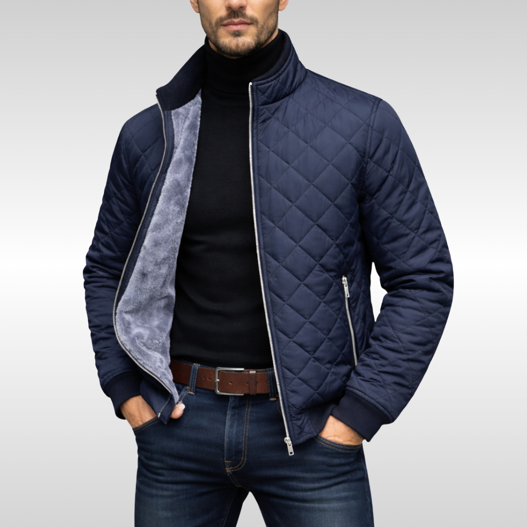 Steppjacke Herren mit modernem Schnitt und praktischen Taschen - J&B - 1 - Jasminaboutique.com