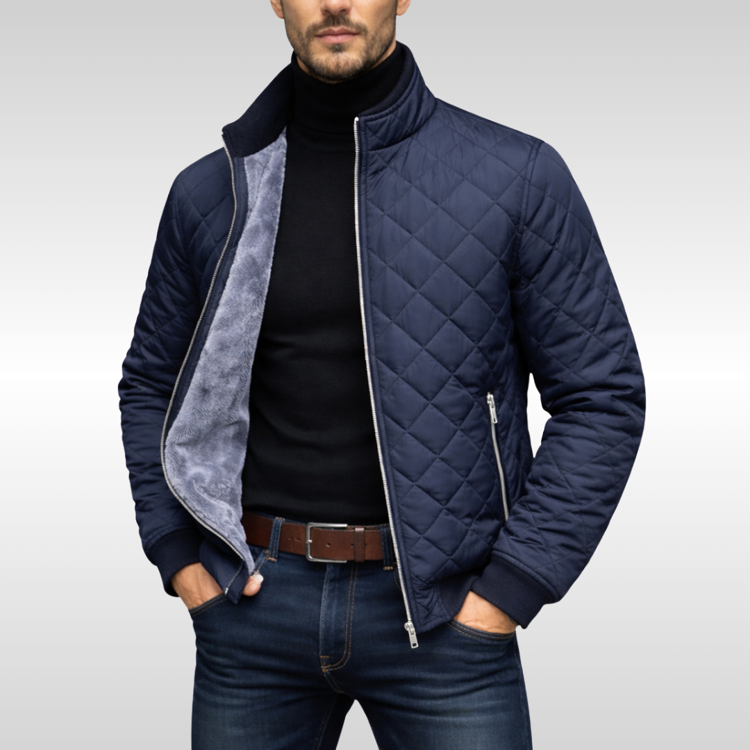 Steppjacke Herren mit modernem Schnitt und praktischen Taschen - J&B - 1 - Jasminaboutique.com