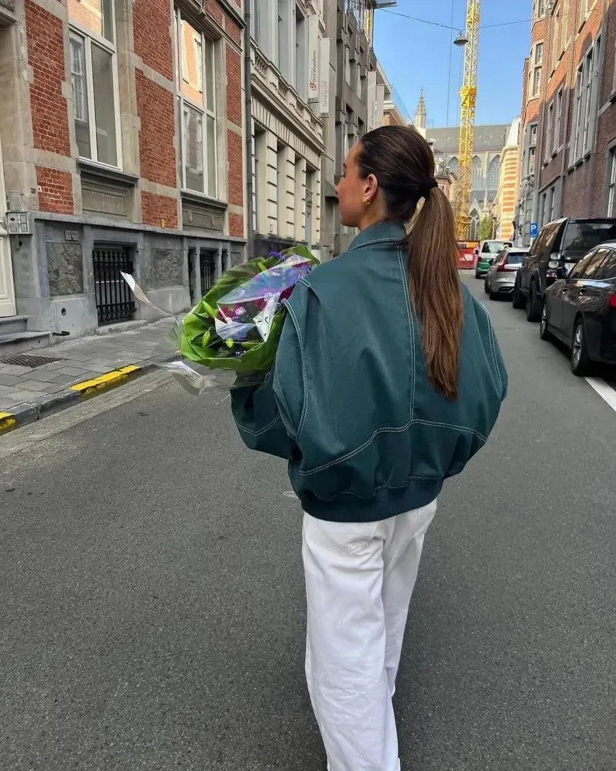 Damen Jacke mit Oversize-Schnitt und lässigem Design - J&B - 6 - Jasminaboutique.com