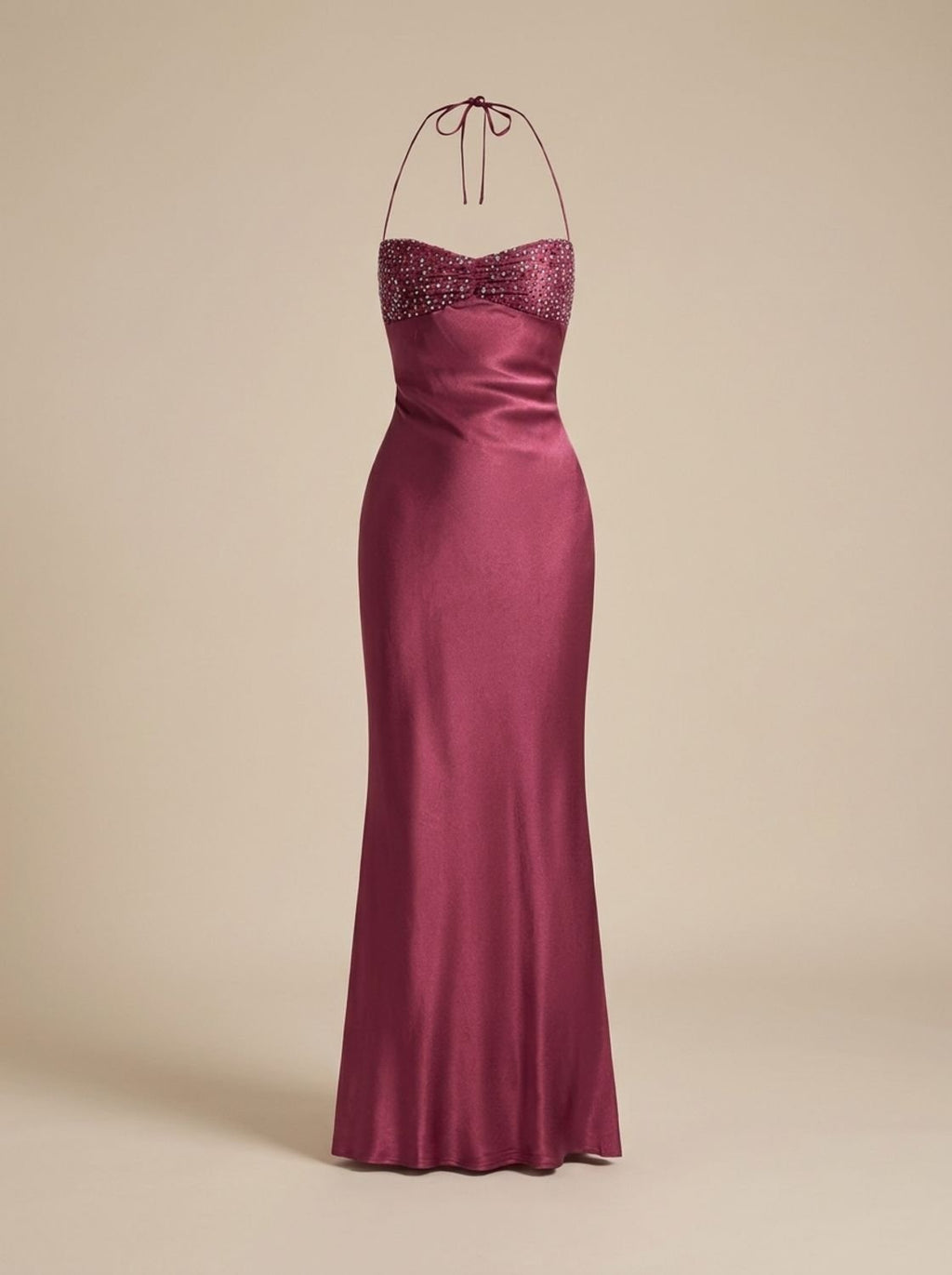 Maxikleid Damen mit Halterneck und eleganten Details - J&B - 5 - Jasminaboutique.com