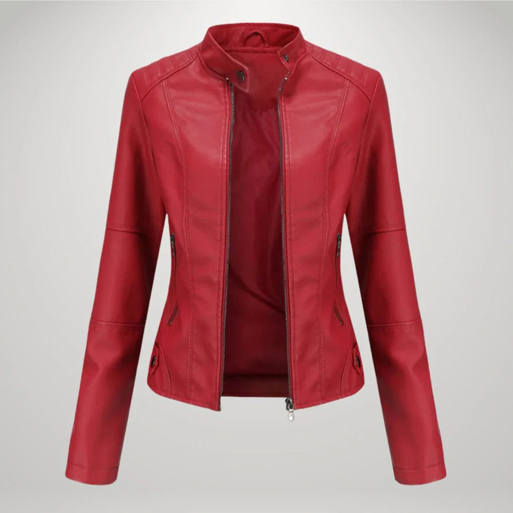Damen Jacke mit tailliertem Schnitt und Stehkragen - J&B - 4 - Jasminaboutique.com
