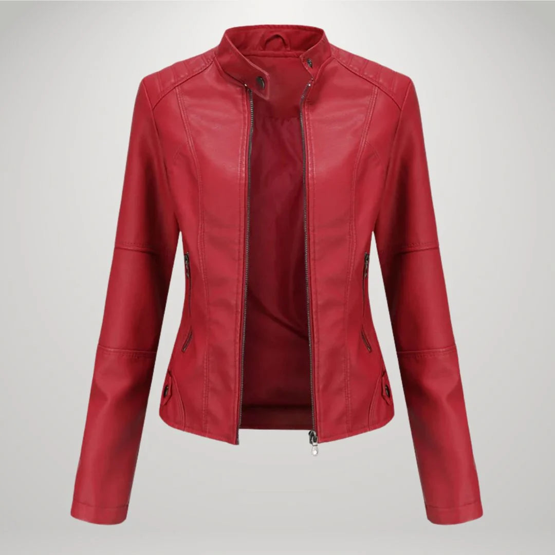 Damen Jacke mit tailliertem Schnitt und Stehkragen - J&B - 4 - Jasminaboutique.com