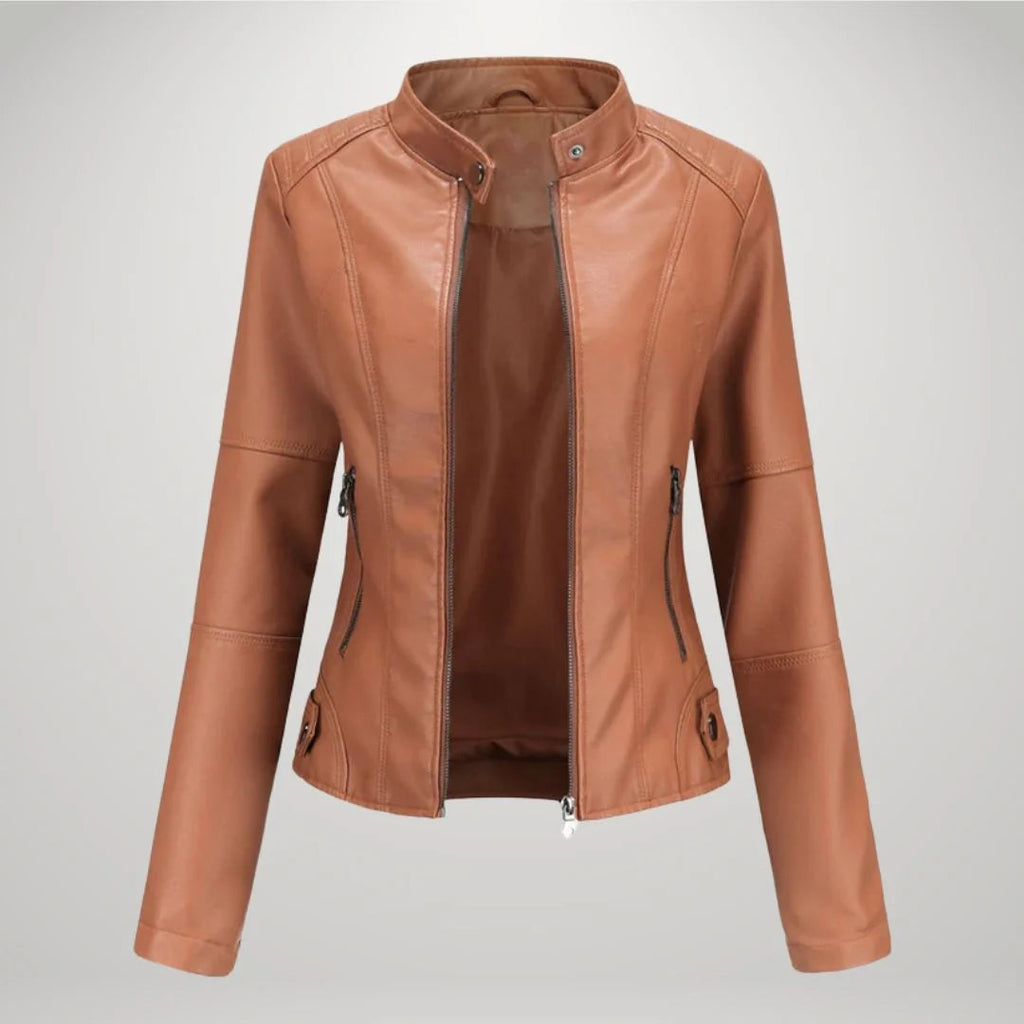 Damen Jacke mit tailliertem Schnitt und Stehkragen - J&B - 6 - Jasminaboutique.com