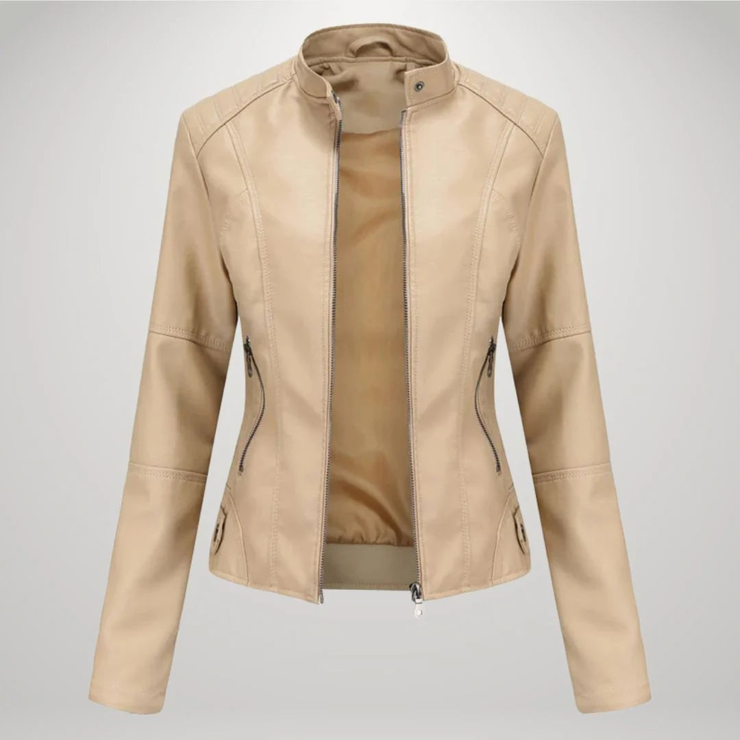 Damen Jacke mit tailliertem Schnitt und Stehkragen - J&B - 8 - Jasminaboutique.com