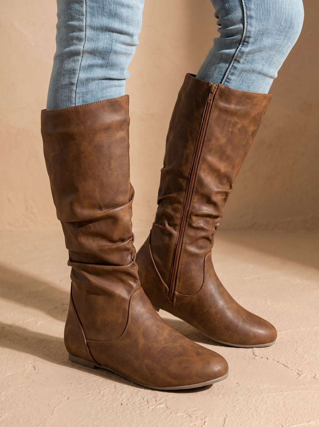 Stiefel Damen mit lässigem Schnitt und seitlichem Reißverschluss - J&B - 6 - Jasminaboutique.com