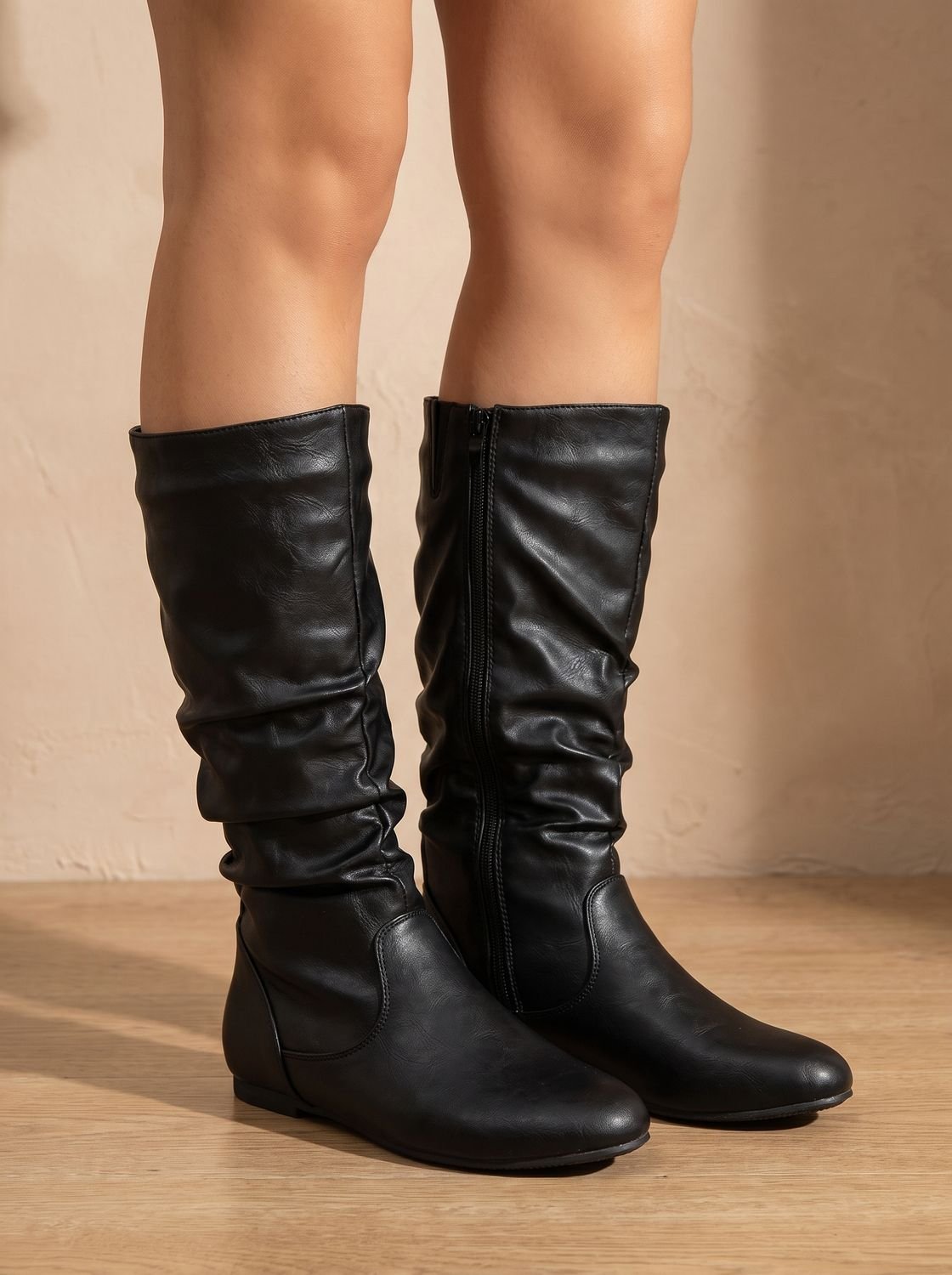 Stiefel Damen mit lässigem Schnitt und seitlichem Reißverschluss - J&B - 11 - Jasminaboutique.com