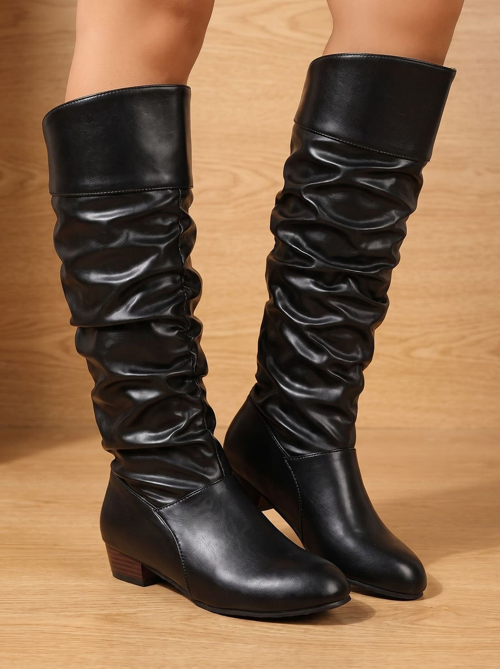 Stiefel Damen mit lässigem Schnitt und niedrigem Blockabsatz - J&B - 4 - Jasminaboutique.com