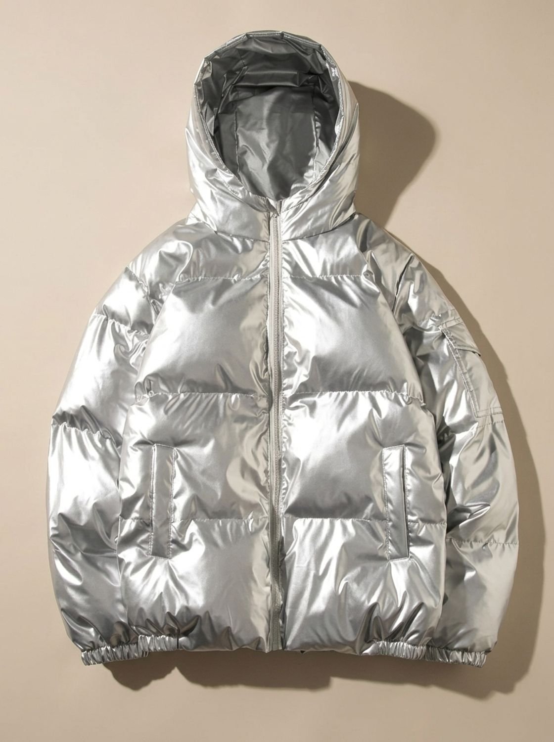 Jacke Damen - Lässiger Schnitt mit Stehkragen und Kapuze - J&B - 4 - Jasminaboutique.com