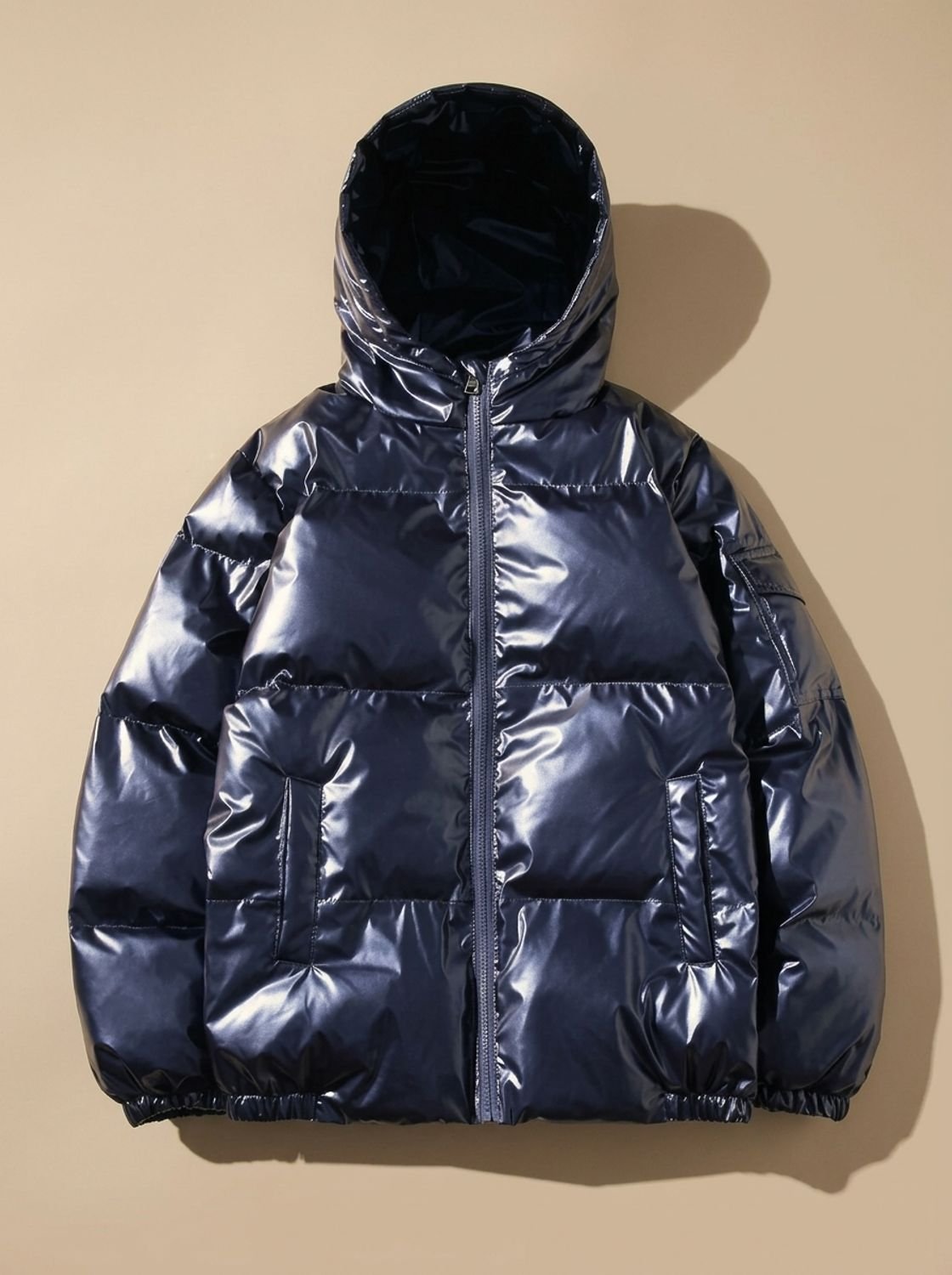 Jacke Damen - Lässiger Schnitt mit Stehkragen und Kapuze - J&B - 6 - Jasminaboutique.com