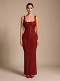 Maxikleid Damen mit offener Rückseite und schmaler Silhouette - J&B - 1 - Jasminaboutique.com