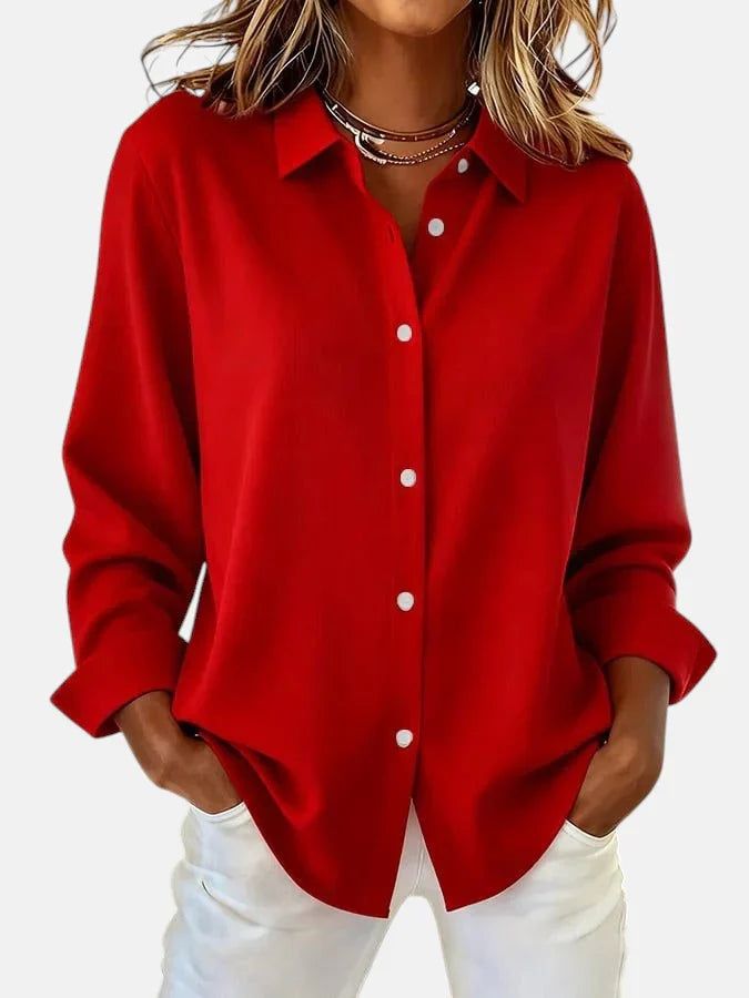 Bluse Damen mit klassischem Schnitt und lässiger Passform - J&B - 3 - Jasminaboutique.com