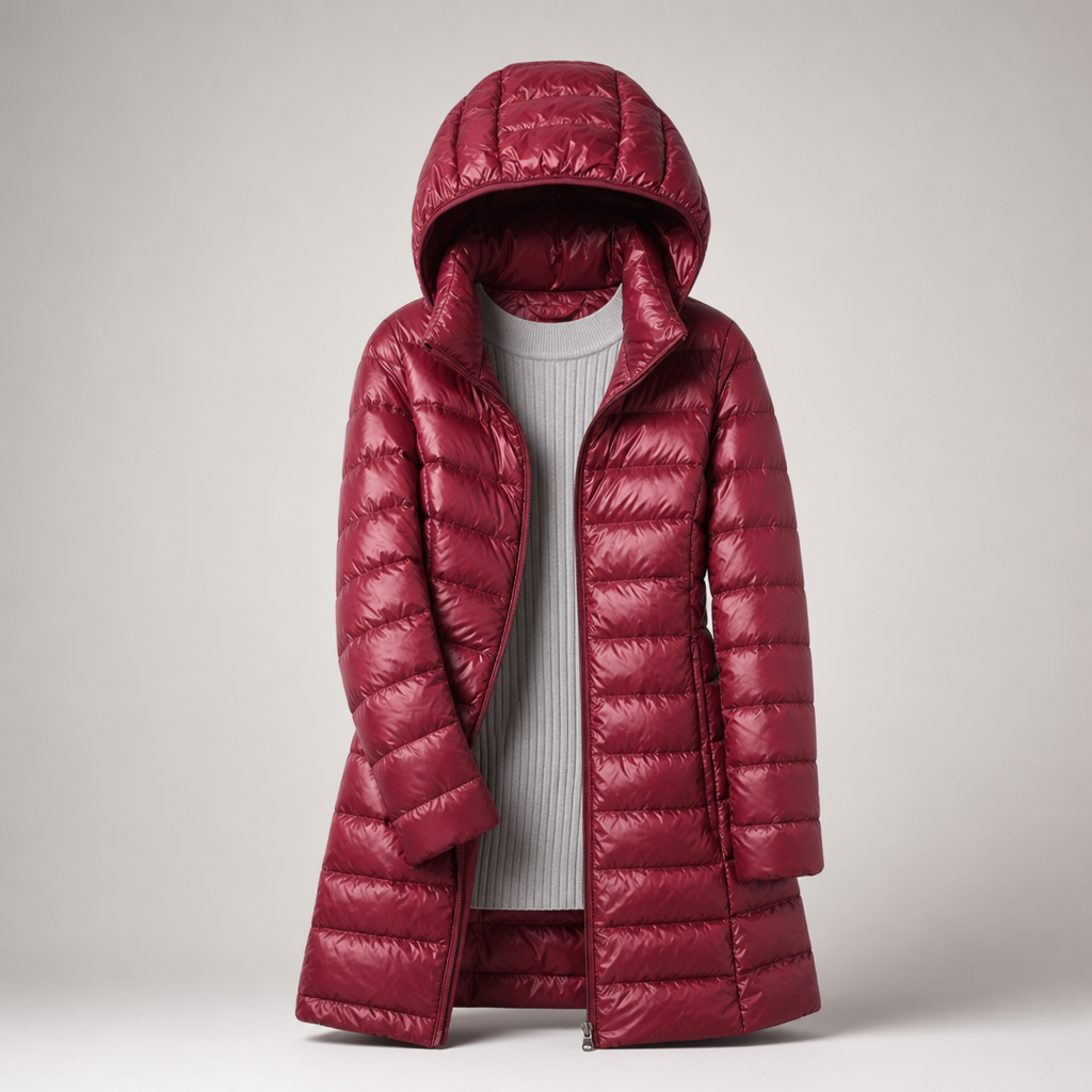 Damen Steppjacke mit Kapuze, taillierter Schnitt & praktischen Details - J&B - 9 - Jasminaboutique.com