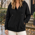 Cardigan Damen mit Kapuze und Knopfleiste - J&B - 1 - Jasminaboutique.com