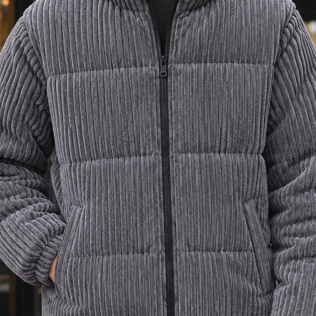 Jacket Herren mit Stehkragen und Reißverschluss - J&B - 2 - Jasminaboutique.com