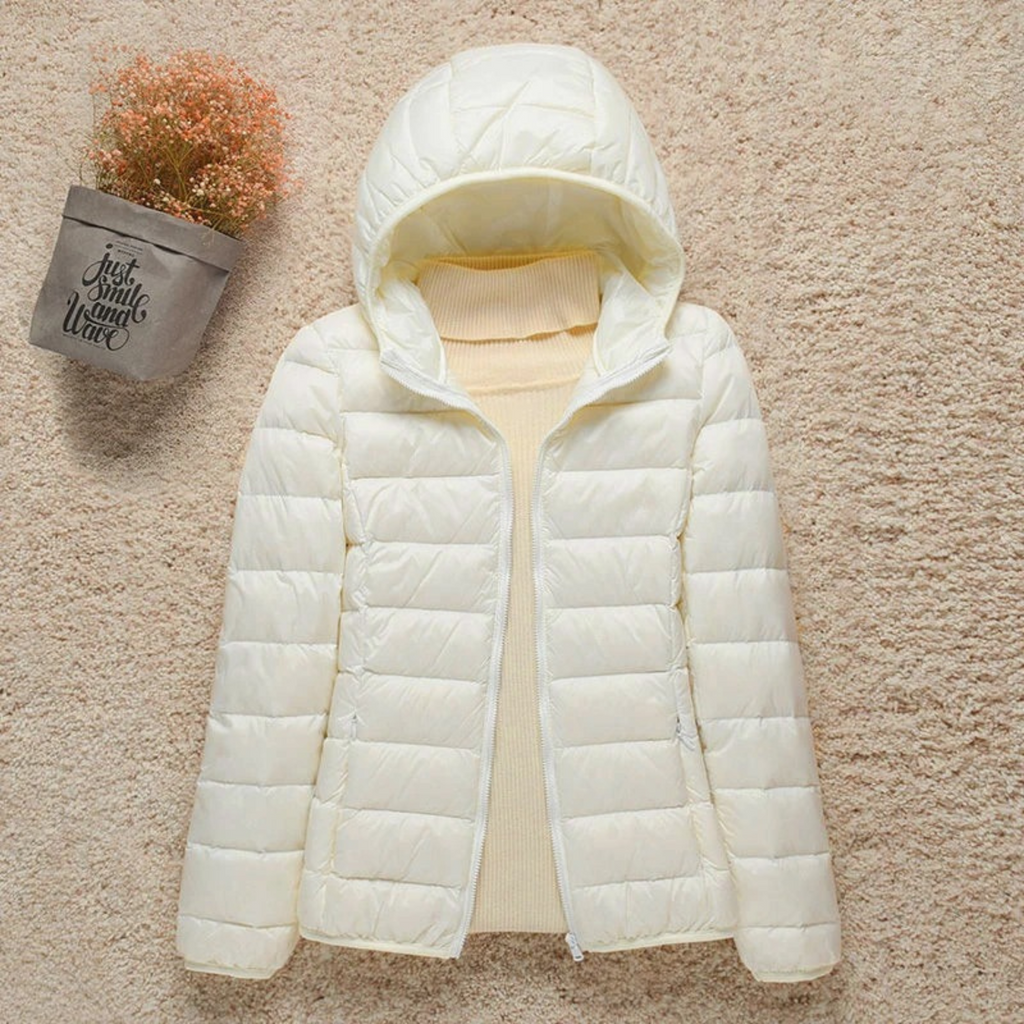 Damen Jacke - Schlichte Steppoptik mit hohem Kragen - J&B - 11 - Jasminaboutique.com