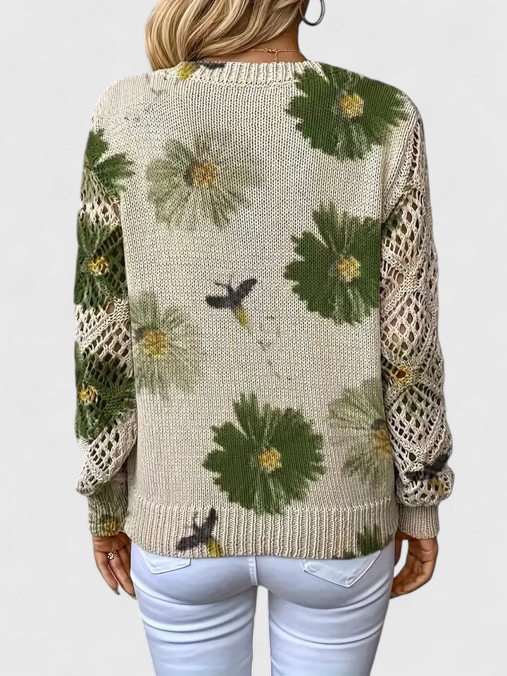 Pullover Damen mit V-Ausschnitt und strukturiertem Schnitt - J&B - 15 - Jasminaboutique.com