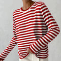 Pullover Damen - Lässiger Schnitt mit Rundhalsausschnitt - J&B - 1 - Jasminaboutique.com