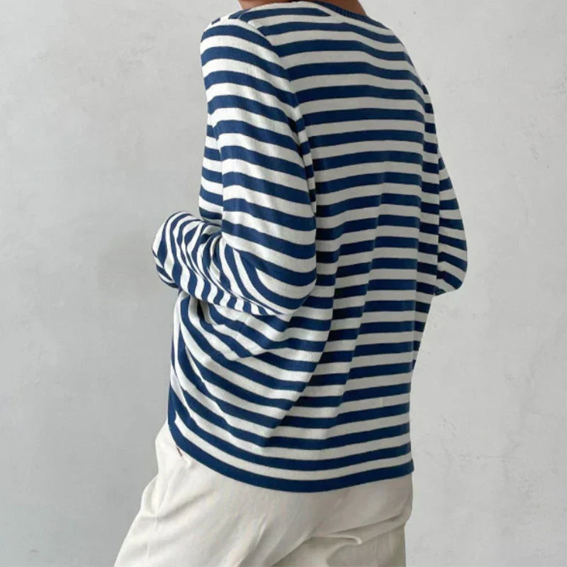 Pullover Damen - Lässiger Schnitt mit Rundhalsausschnitt - J&B - 7 - Jasminaboutique.com