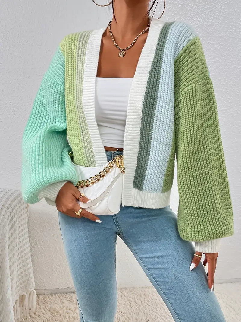 Damen Cardigan mit weitem Schnitt und lässigem Look - J&B - 10 - Jasminaboutique.com
