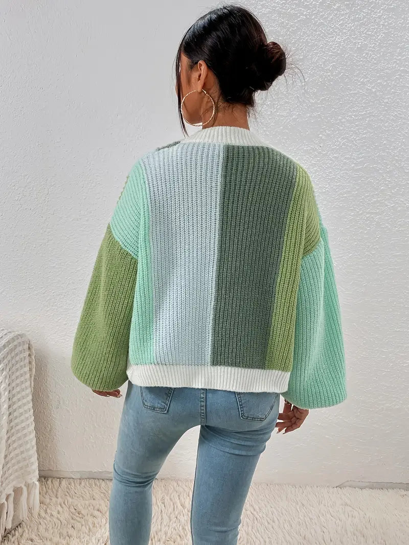 Damen Cardigan mit weitem Schnitt und lässigem Look - J&B - 11 - Jasminaboutique.com