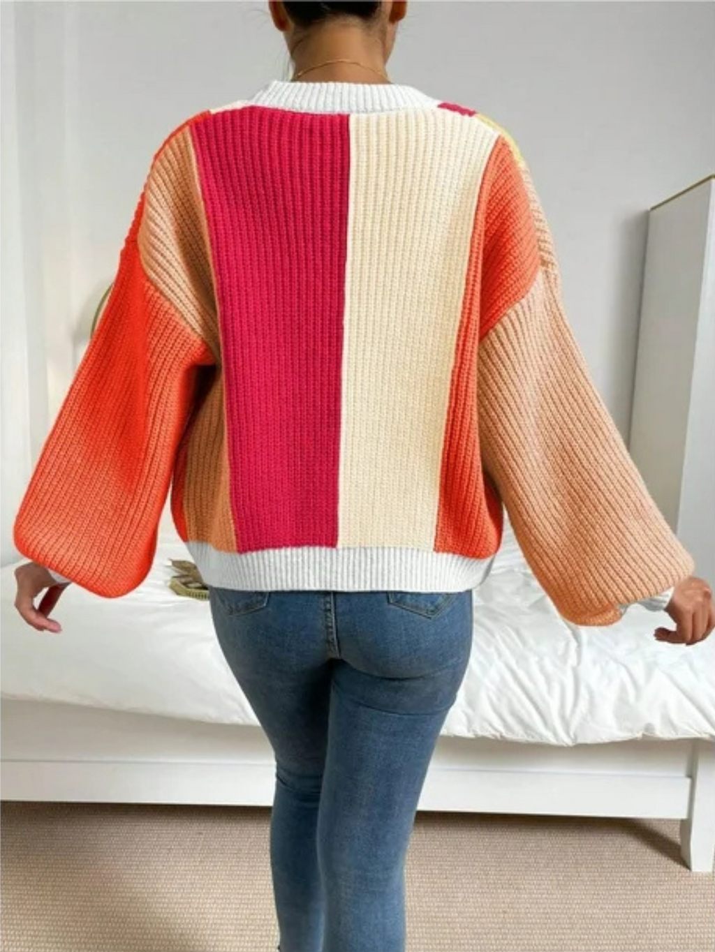 Damen Cardigan mit weitem Schnitt und lässigem Look - J&B - 15 - Jasminaboutique.com