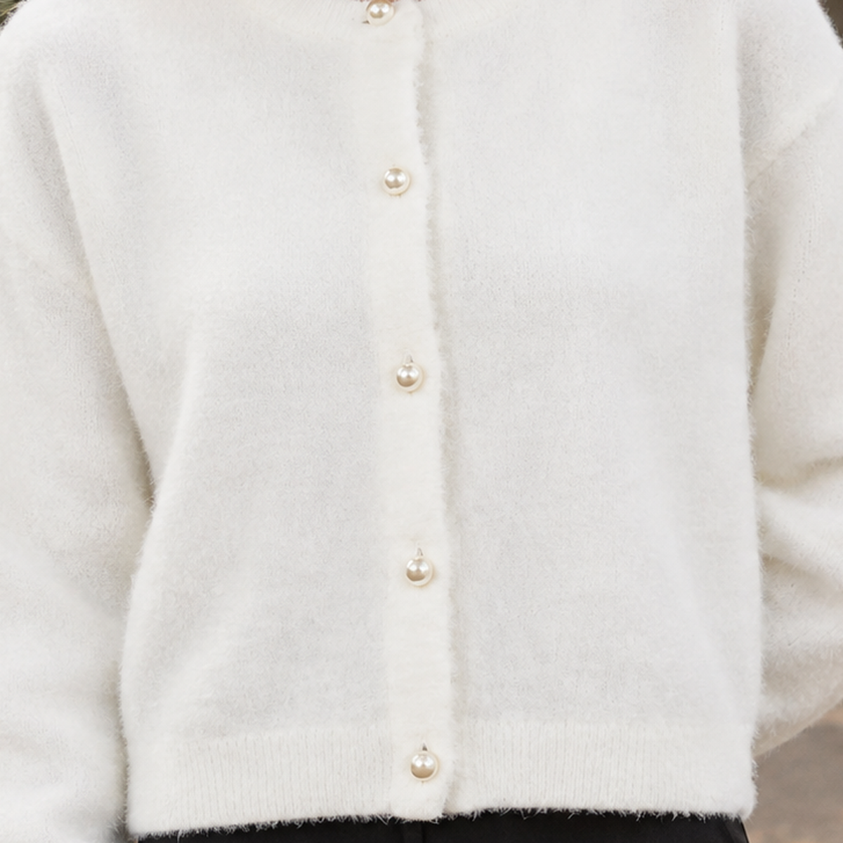 Cardigan Damen mit lässigem Schnitt und Knopfleiste - J&B - 2 - Jasminaboutique.com