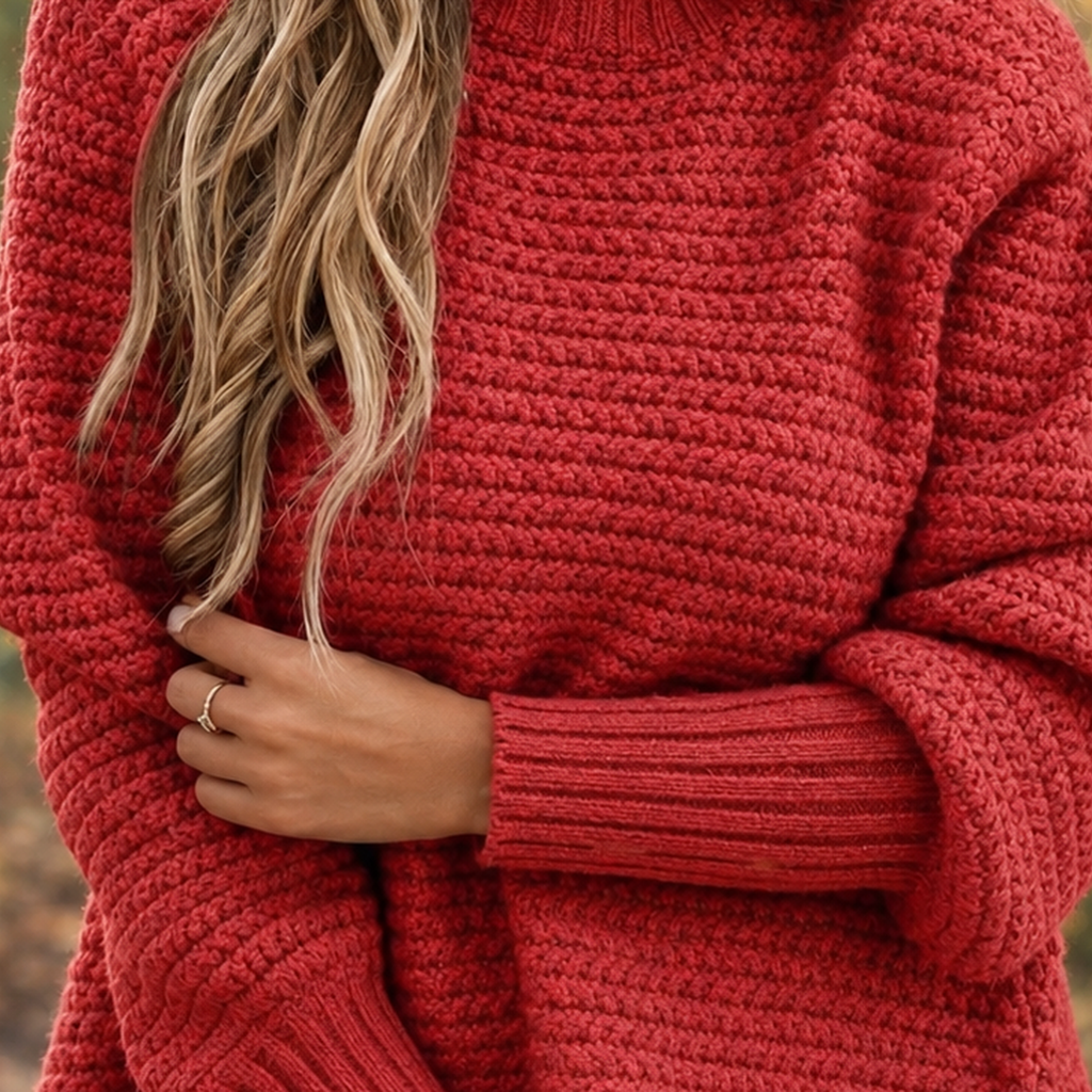 Pullover Damen mit strukturiertem Schnitt und lässiger Passform - J&B - 2 - Jasminaboutique.com