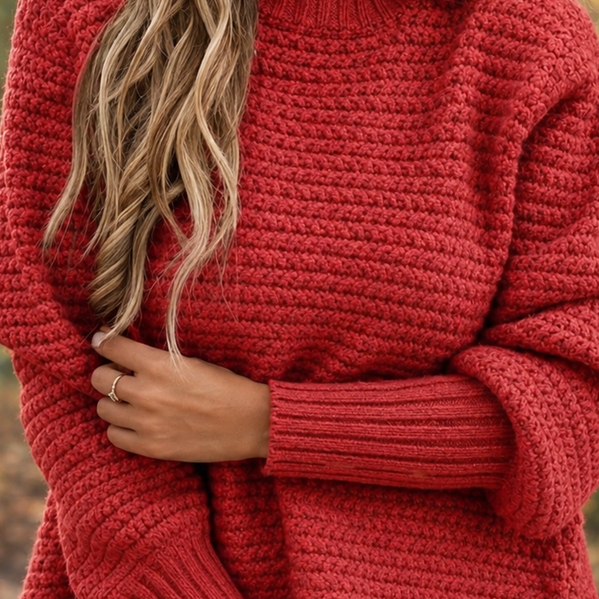 Pullover Damen mit strukturiertem Schnitt und lässiger Passform - J&B - 2 - Jasminaboutique.com