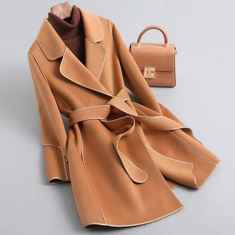 Trench Coat Damen mit Gürtel und elegantem Schnitt - J&B - 1 - Jasminaboutique.com