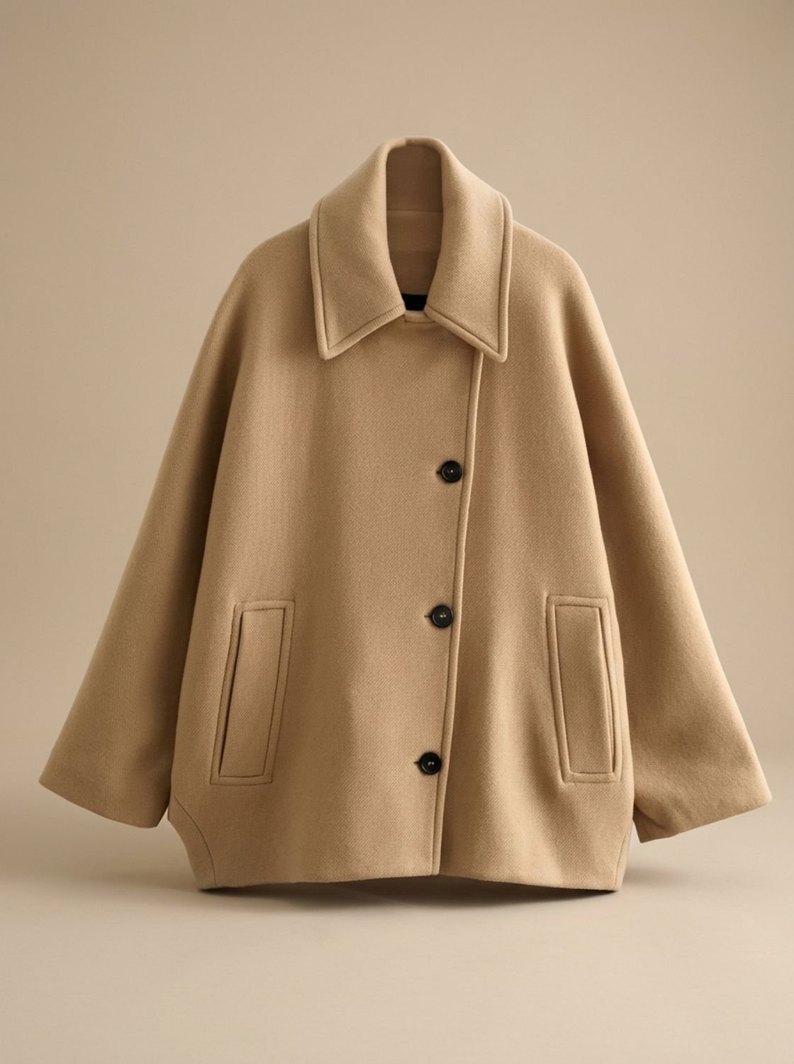 Damen Mantel mit oversized Schnitt und eleganter Knopfleiste - 17 - Jasminaboutique.com