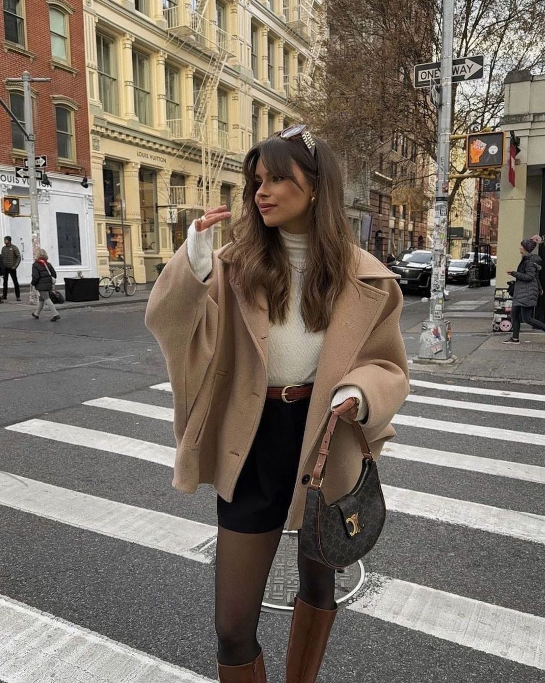 Damen Oversized Mantel mit Knopfverschluss und lässiger Silhouette - 2 - Jasminaboutique.com