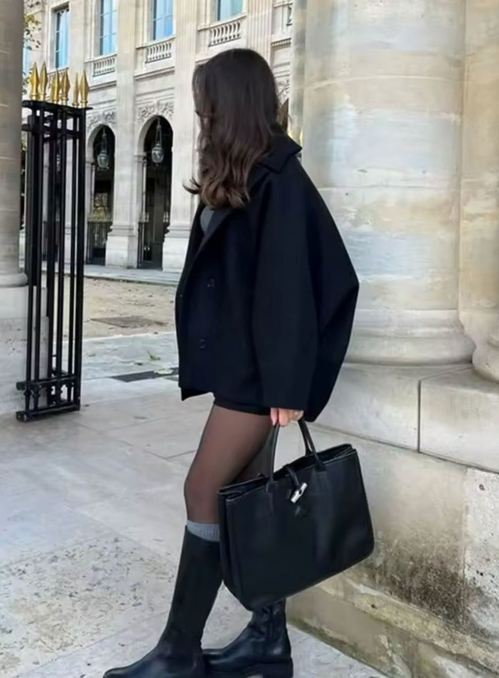 Damen Oversized Mantel mit Knopfverschluss und lässiger Silhouette - 5 - Jasminaboutique.com