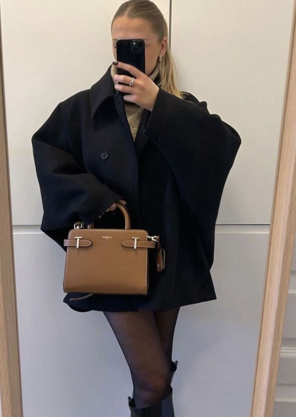 Damen Oversized Mantel mit Knopfverschluss und lässiger Silhouette - 14 - Jasminaboutique.com