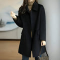 Damen Mantel mit zweireihigem Knopfverschluss und Taschen - 1 - Jasminaboutique.com