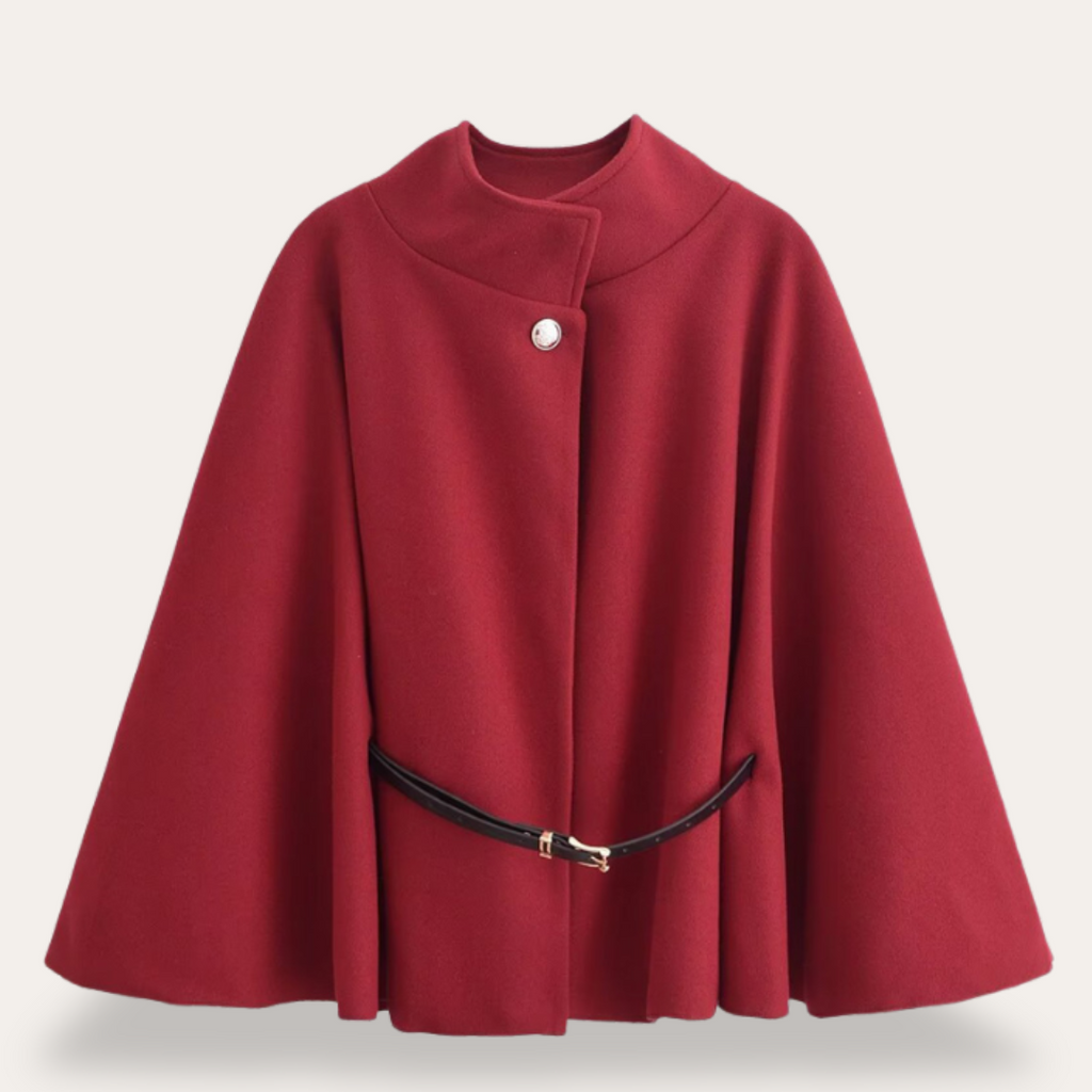 Damen Mantel mit eleganter Kapuze und Gürtel - 2 - Jasminaboutique.com