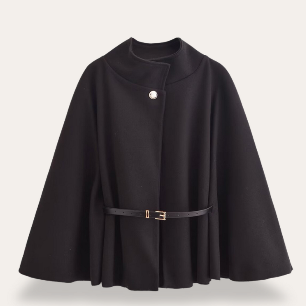 Damen Mantel mit eleganter Kapuze und Gürtel - 8 - Jasminaboutique.com