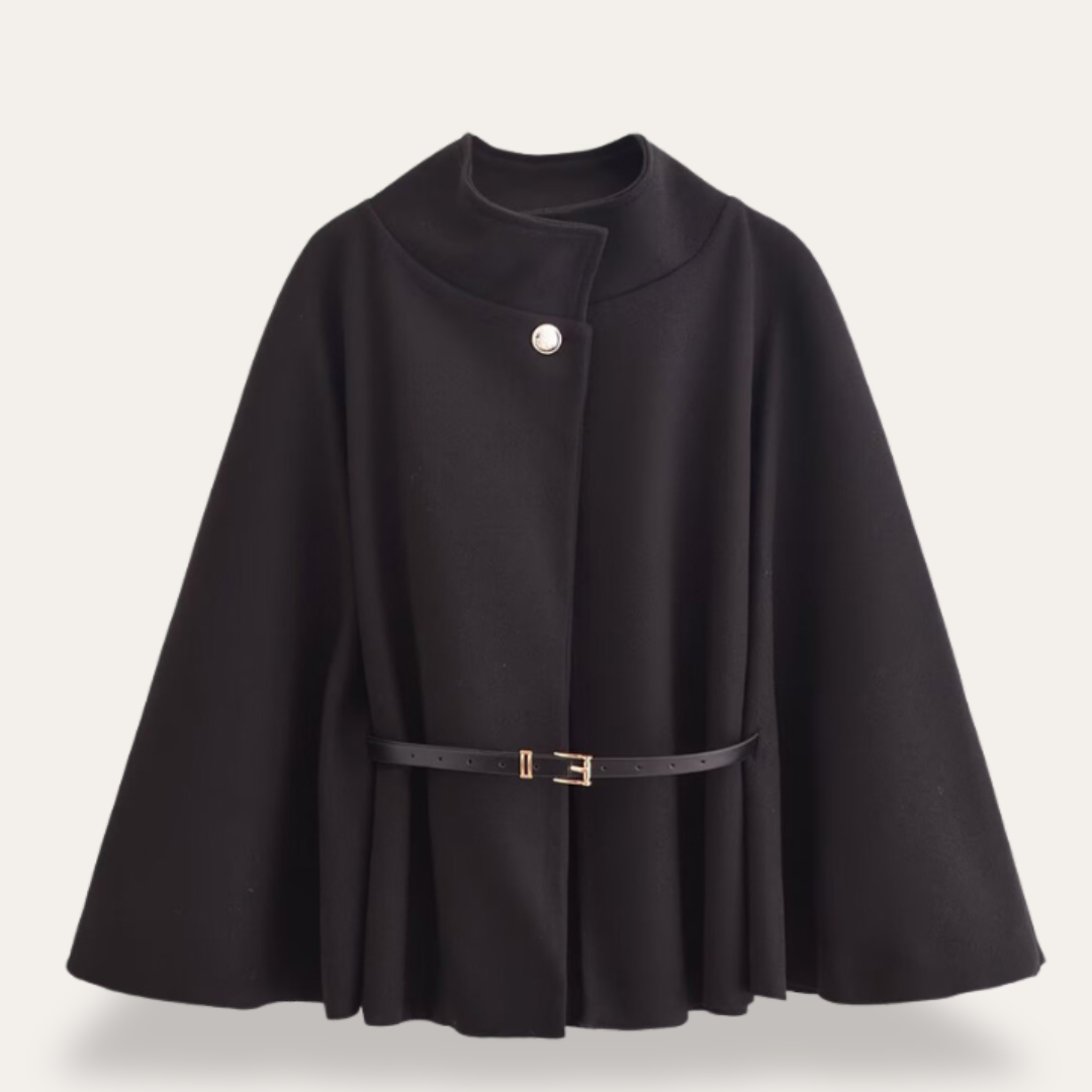 Damen Mantel mit eleganter Kapuze und Gürtel - 8 - Jasminaboutique.com