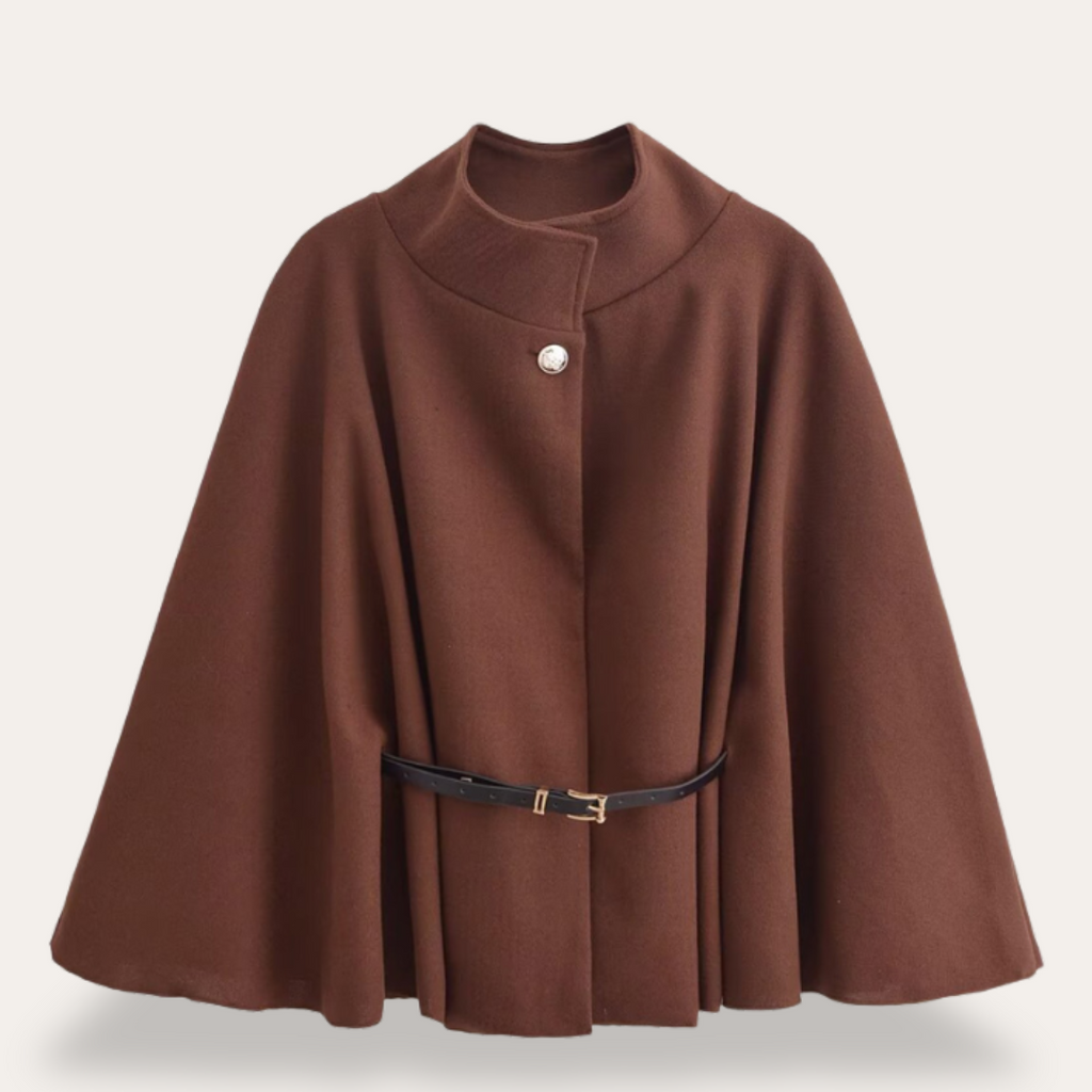 Damen Mantel mit eleganter Kapuze und Gürtel - 9 - Jasminaboutique.com