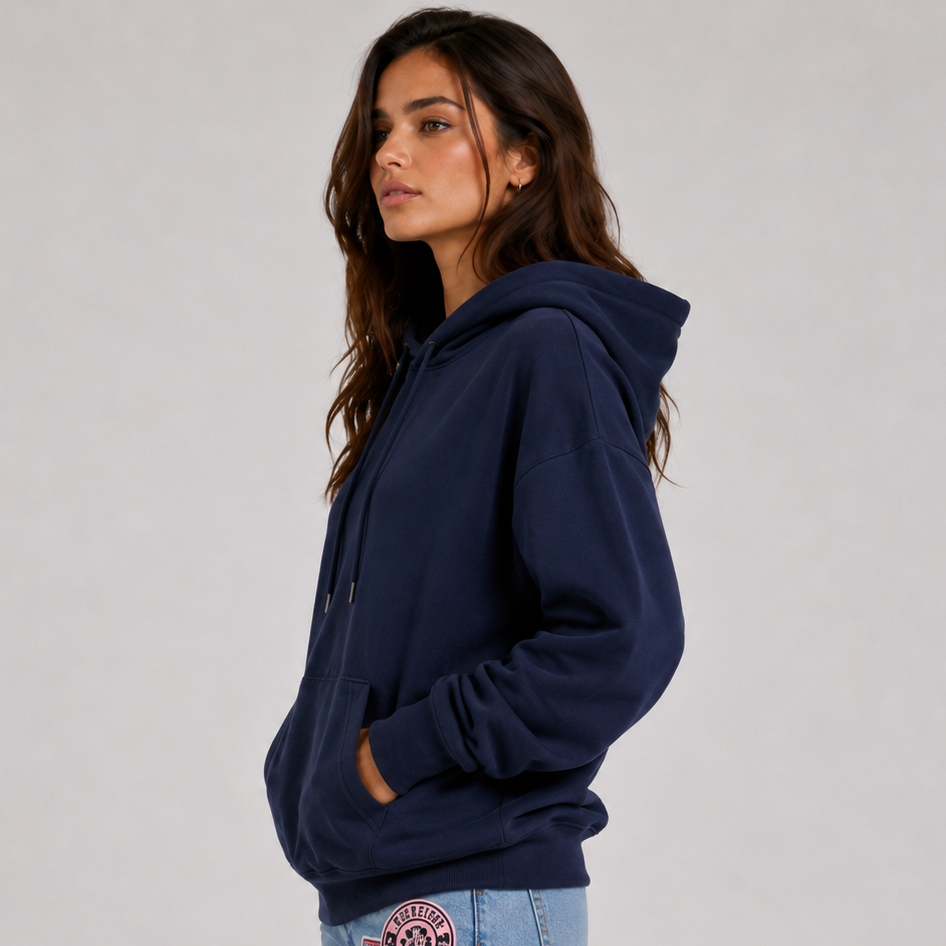 Hoodie Damen mit lässigem Schnitt und auffälligem Detail - 4 - Jasminaboutique.com