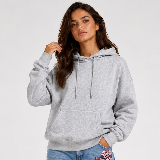 Hoodie Damen mit lässigem Schnitt und auffälligem Detail - 8 - Jasminaboutique.com