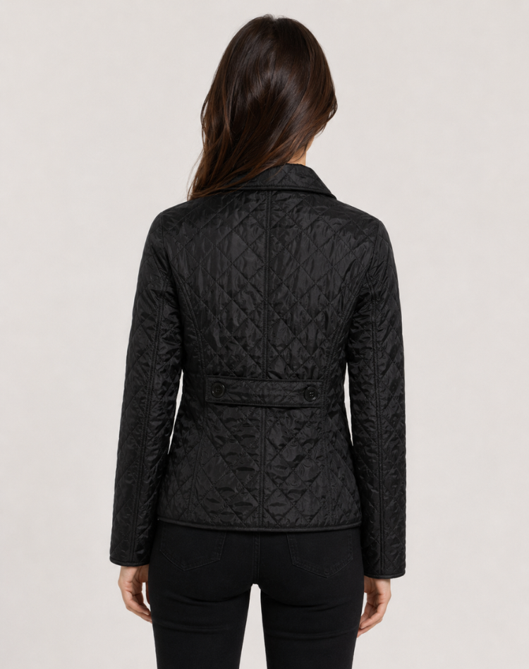 Damen Jacke mit klassischem Schnitt und elegantem Kragen - 4 - Jasminaboutique.com