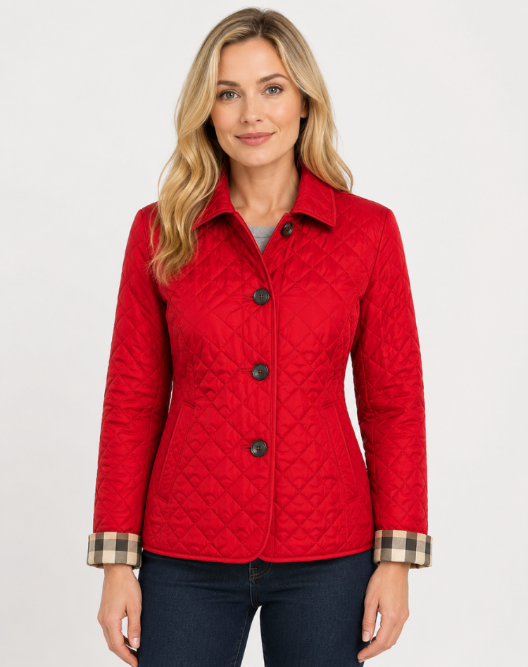 Damen Jacke mit klassischem Schnitt und elegantem Kragen - 5 - Jasminaboutique.com