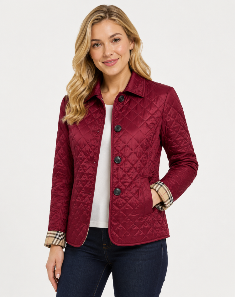 Damen Jacke mit klassischem Schnitt und elegantem Kragen - 8 - Jasminaboutique.com