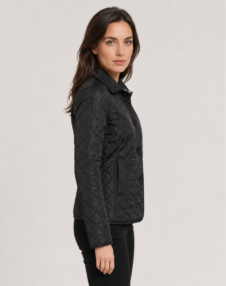 Damen Jacke mit klassischem Schnitt und elegantem Kragen - 9 - Jasminaboutique.com