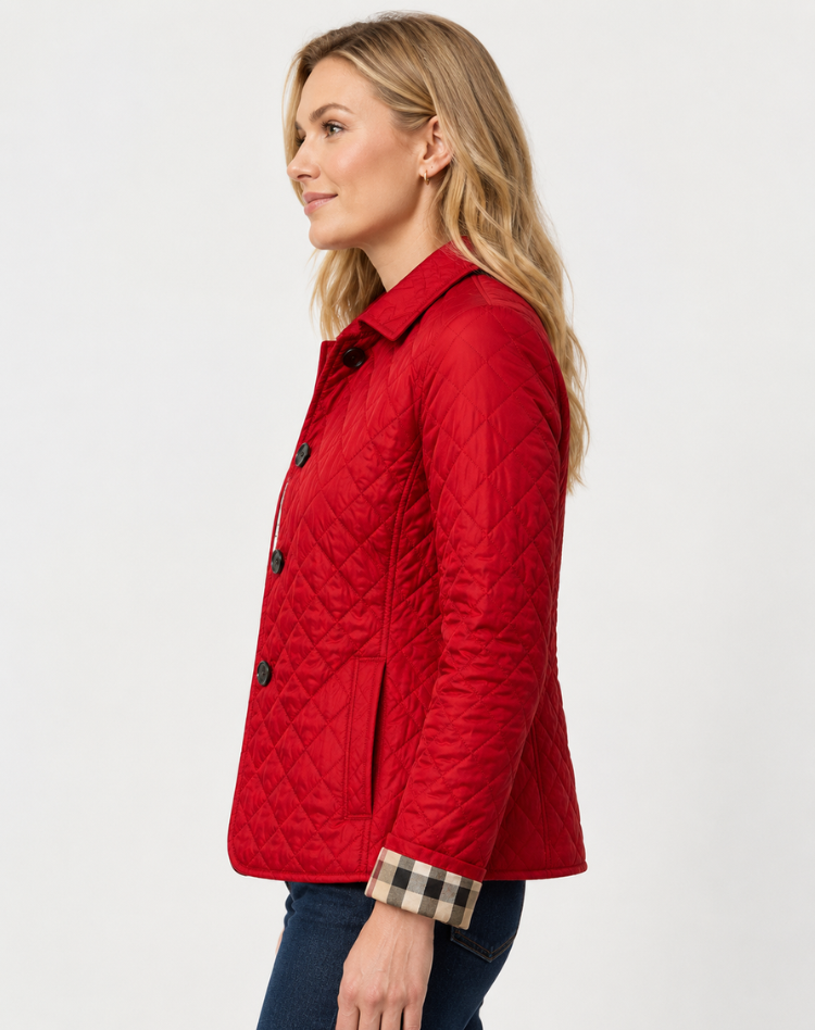 Damen Jacke mit klassischem Schnitt und elegantem Kragen - 10 - Jasminaboutique.com