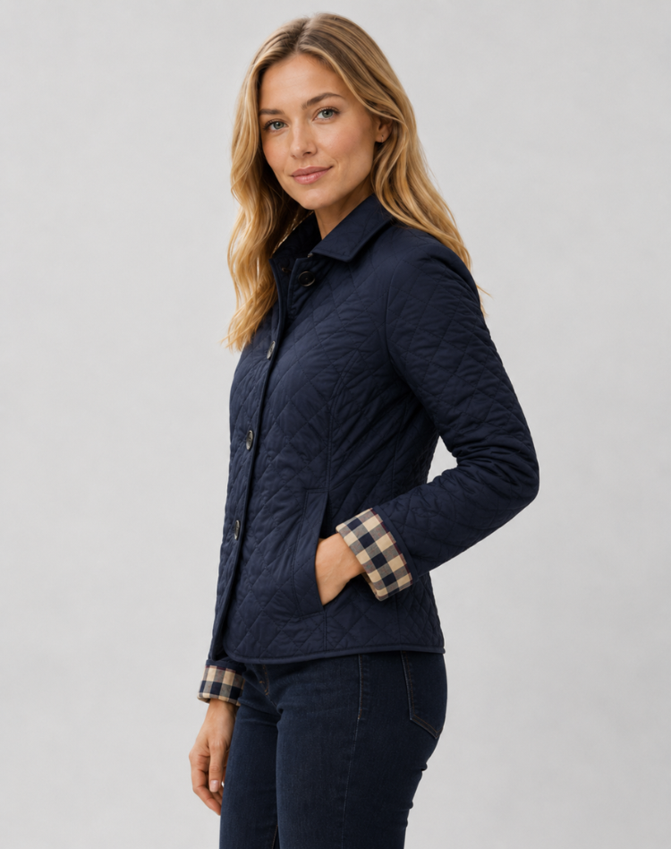 Damen Jacke mit klassischem Schnitt und elegantem Kragen - 11 - Jasminaboutique.com