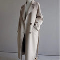 Damen Mantel mit lässigem Schnitt und tailliertem Gürtel - 1 - Jasminaboutique.com