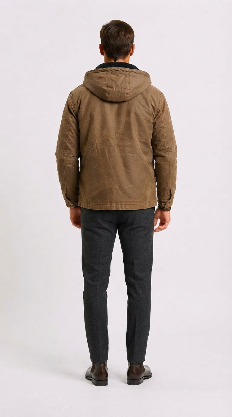 Jacke Herren mit Kapuze und sportlichem Schnitt - 3 - Jasminaboutique.com